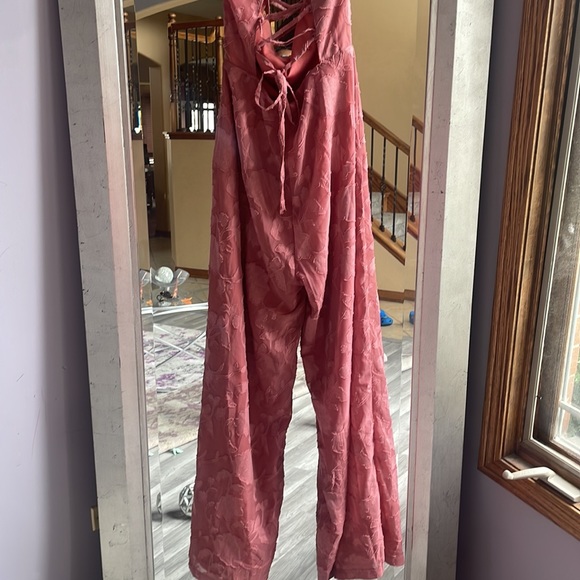Lulu’s Dusty Rose Jumpsuit - Picture 5 of 8